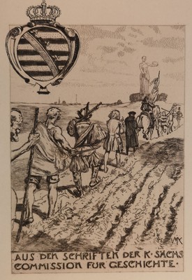 Radierung um 1898. Aus den Schriften der K. Sächsischen... Max Klinger (1857-192