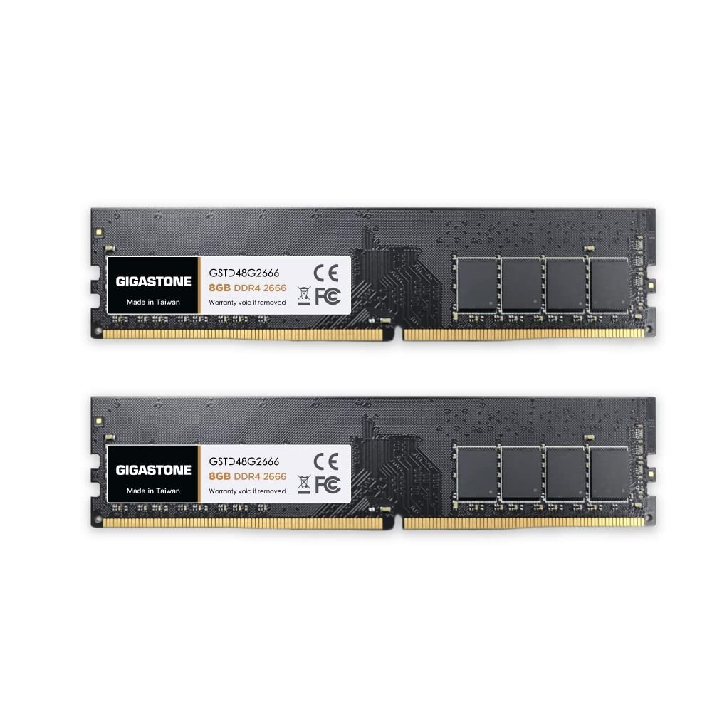 Gigastone DDR4 16GB (8GBx2) 2666MHz PC4-21300 CL19 1.2V UDIMM 288