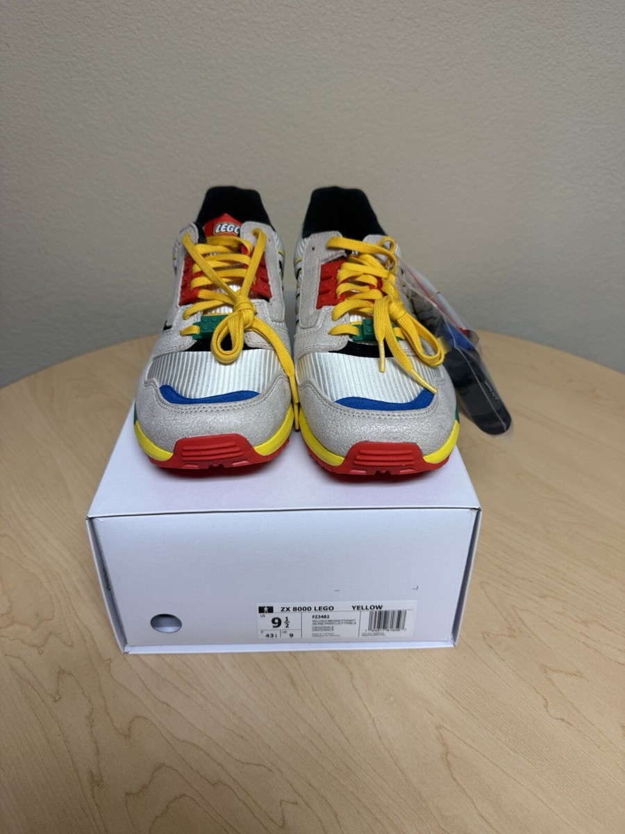 Size 10.5 - adidas LEGO x ZX 8000 A-ZX Series - Mixed Blocks  display picture 1
