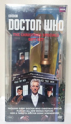 Doctor Who: The Christmas Specials DVD Gift Set with Sonic Screwdriver, NEW