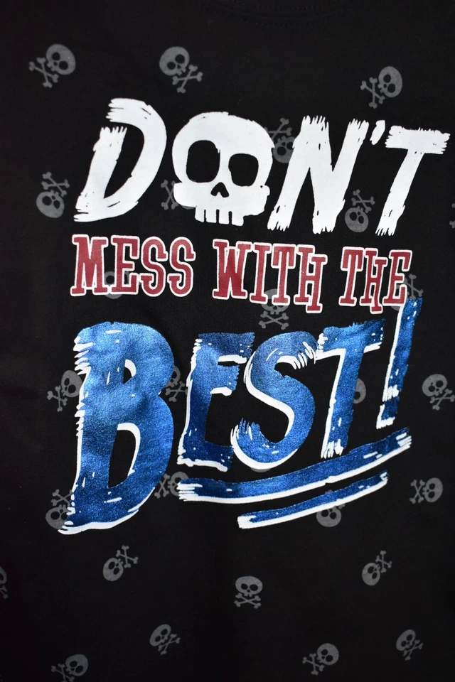 Camiseta WonderKids negra talla 4 niño pequeño no te metas con los mejores niños Foto 3 de 4