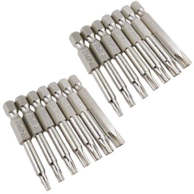 2 Set of 7Pcs 5 Point Torx Security Bits Magnetic 5 Point Star Tamper Proof Bit.