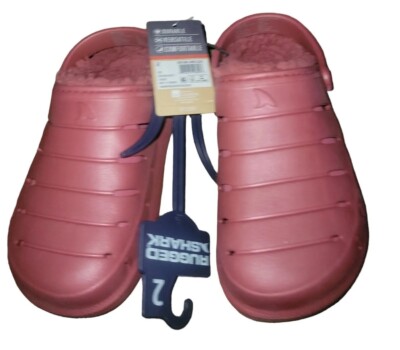 Rugged Shark Toddler Boys Lined Clogs Size 2 Bugandy Shoes Sandals Kids NEW