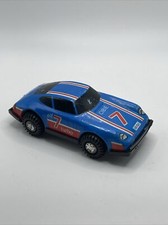 Tin Toy Porsche Turbo Sport 7 blue Friction Car Vintage