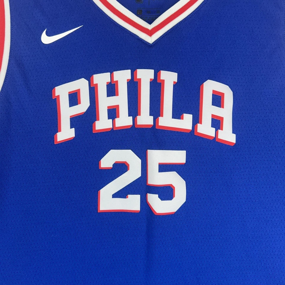 Ben Simmons Philadelphia 76ers Men's XL Nike Swingman NBA Jersey Blue - Image 2 of 4