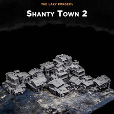 Shanty Town 2 - Miniature Terrain Set (6 Buil...