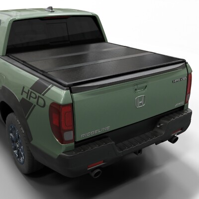 Hard Folding Truck Bed Tonneau Cover |Fits 2017-2025 Honda