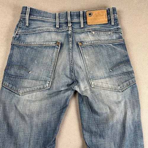 G Star Raw Men's Jeans Size 30-32 3301 KBWG 100 Jack Pant Denim Button Fly - Picture 4 of 22