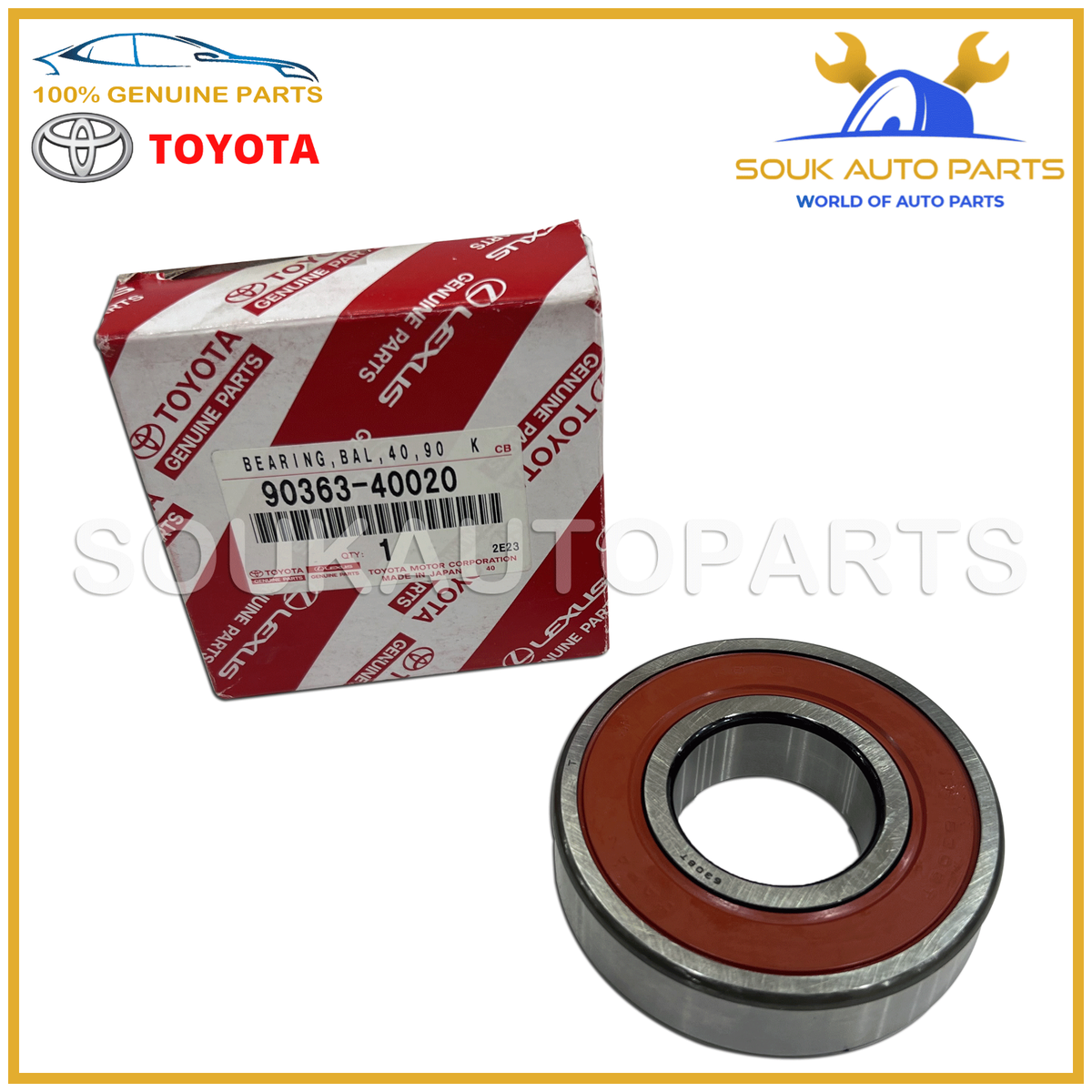 90363-40020 Genuine Toyota BEARING (FOR REAR AXLE SHAFT), RH/LH