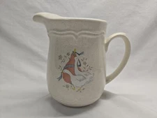 International Marmalade Vintage Tea/Lemonade Pitcher Stoneware Geese and Fruit