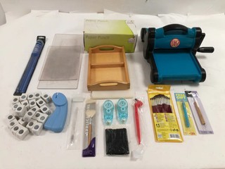 Sizzix Big Shot Die Cutting Machine and Assorted Craft Supplies Bundle