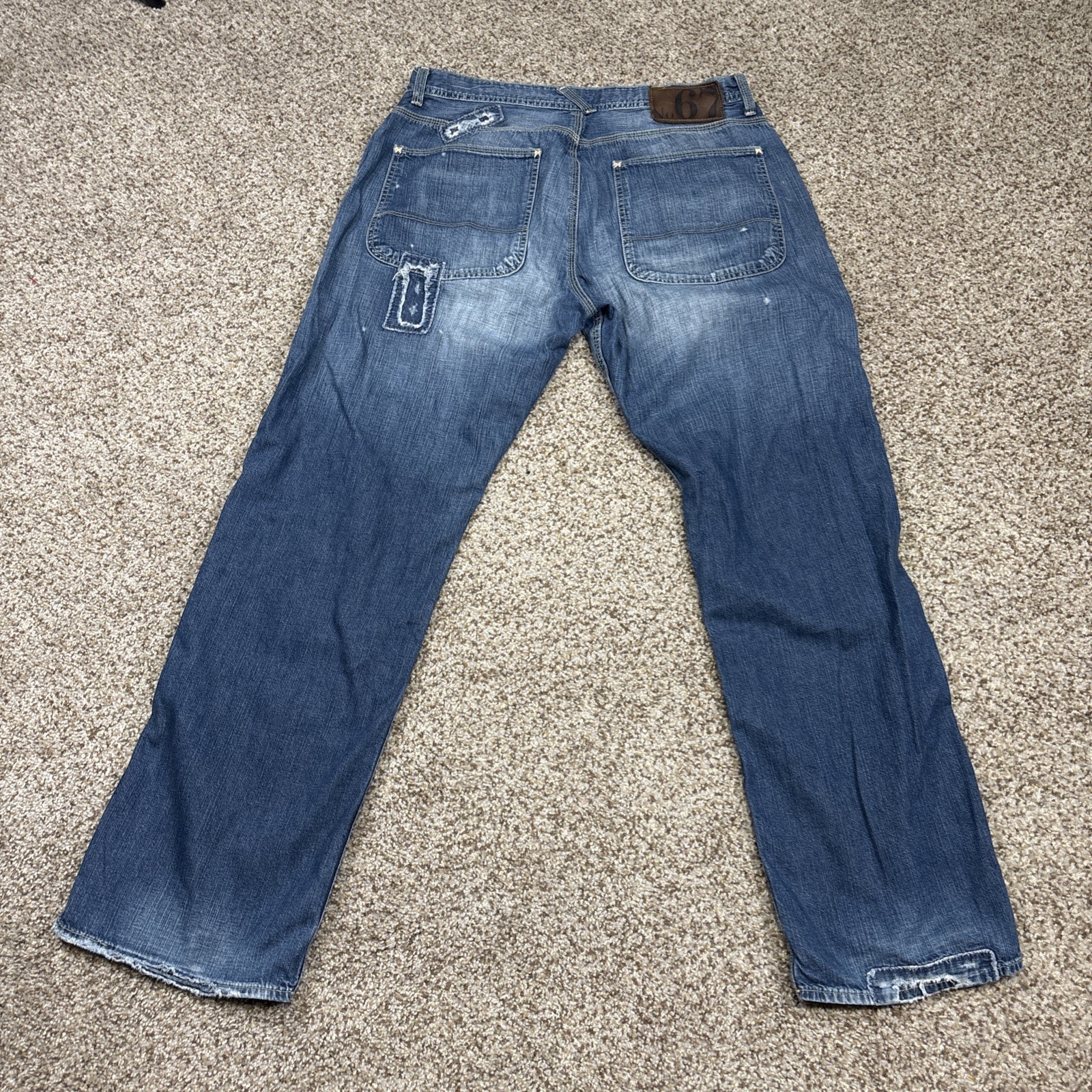 Polo Jean Co 67 Ralph Lauren Mens Jeans 33x32 Button Fly Distressed Fits 31 X 30 - View 17