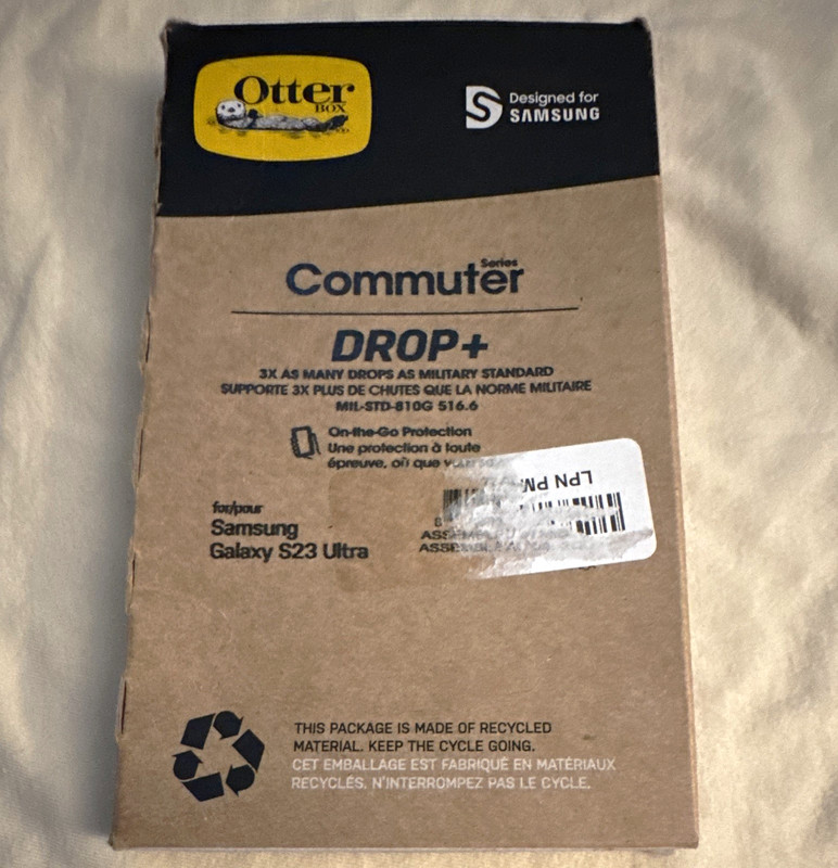 OtterBox Commuter Series Drop+ Case for Samsung Galaxy S23 Ultra Clear