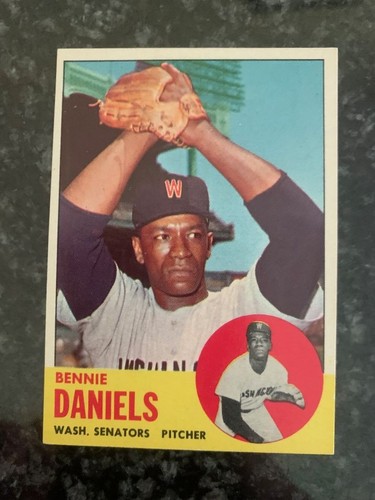 1963 Topps Baseball RARE HIGH SERIES #497 BENNIE DANIELS............NRMT