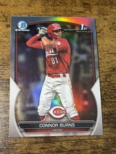 CONNOR BURNS 2023 Bowman Draft #BDC-159 1st Chrome Silver Refractor