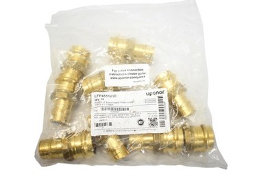 Uponor LFP4511010 ProPEX LF Brass Adapter 1'' PEX X 1'' Copper 10pk Italy