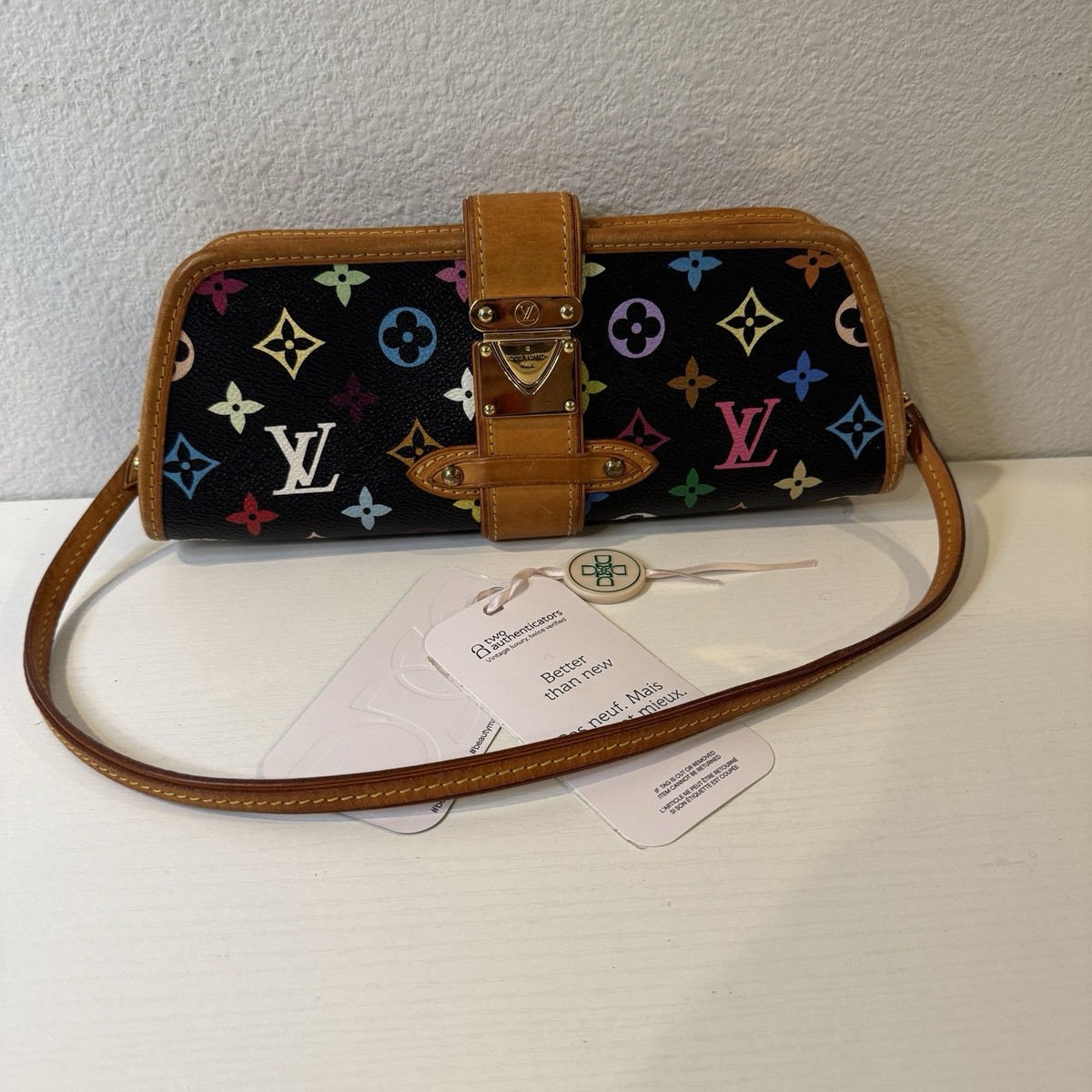 2003 Louis Vuitton X Takashi Murakami Multicolor Black Shirley