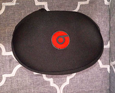 Beats by Dr. Dre Black Hard Shell Zippered Headphone Case w/ Red Logo