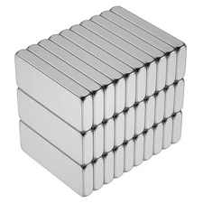 30 Pcs Strong Neodymium Magnets Bar, Small 15x6x2mm-30P, 15x6x2mm-30p 