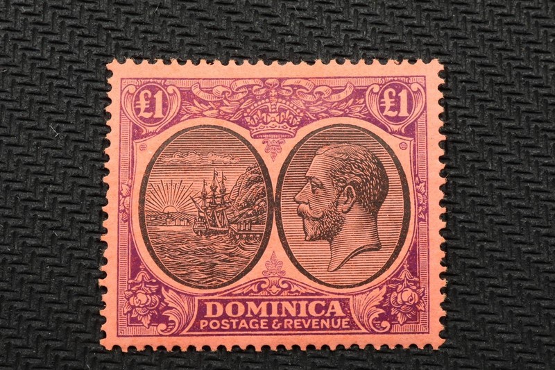 NobleSpirit (BA) Top of Set Dominica #85 Mint OG LH = $240 CV £1
