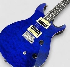 PRS SE Custom 24 Flat Top Whale Blue Used 2012 Rosewood Fingerboard w/Soft Case