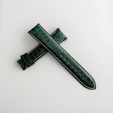 Jacques Lemans 21mm Genuine Alligator Watch Strap - Navy Blue