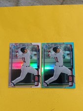 Michael Chavis 2015 Bowman Chrome Base And Carolina Blue Refractor