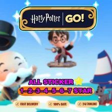 MONO-POLY_GO STICKERS Album 💫 Harry Potter GO!  All 1-2-3-4-5-6 Star Cheap⚡FAST