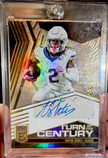 Panini 2025 Donruss Elite Turn of the Century Auto Rookie Jeanty /49 Raiders TO…