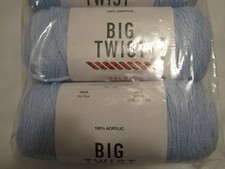 BIG TWIST Value Yarn Sky Blue Acrylic Yarn 380 Yards 6oz. 4 Worsted 2 Skeins