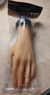 MANNING PROFESSIONAL, TRAINING, PRACTICE HAND FOR NAIL SCULPTING.