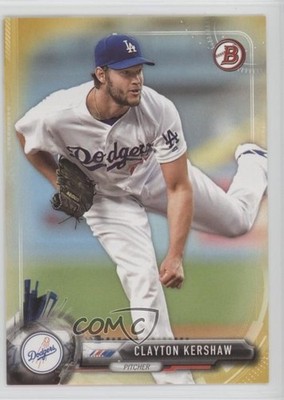 2017 Bowman Gold 31/50 Clayton Kershaw #80 6m7