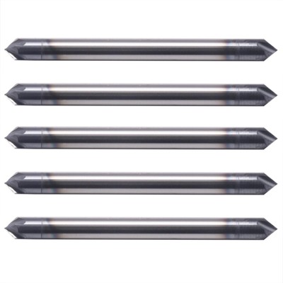 BestParts High Performance 5Pcs Solid Carbide End Mill Chamfer Mill  Double End