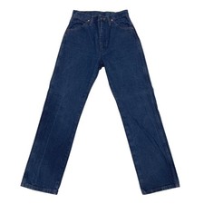 Vintage 90s Wrangler Womens 9X30 Blue Denim Jeans Straight Leg Cotton 14MWZG
