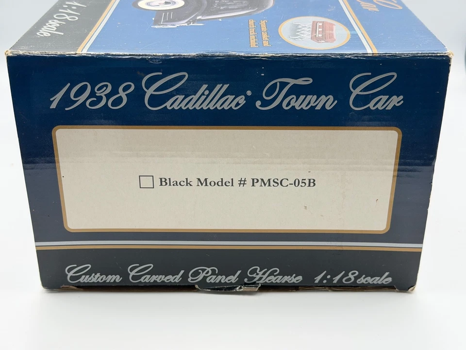 Precision Miniatures 1938 Cadillac Town Car Custom Carved Panel Hearse, 1:18 - Image 3 of 4