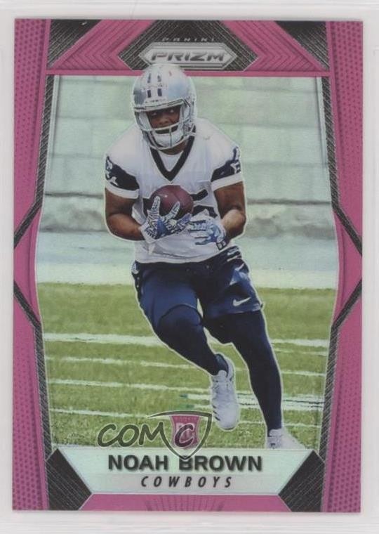 2017 Panini Prizm Rookies Pink Prizm Noah Brown #280 Rookie RC jc3