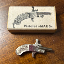 Vintage 1920 German Pistolet MAUS Mini toy pistol w/ Box
