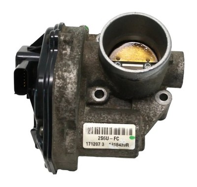 FORD C MAX BJ 2008 1,6L 16V BENZIN DROSSELKLAPPE THROTTLE BODY 2S6UFC / 1712073