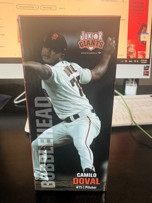 San Francisco Giants Camilo Doval Bobblehead, Junior Giants 2024 FREE SHIPPING