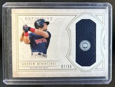 2019 Topps Definitive Andrew Benintendi Jumbo Relic Jersey #/50