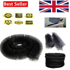 Hedgehog Gutter Brush Guard System 4 Metre x 100mm Black