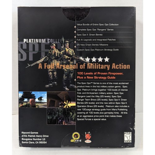 Juego de PC de colección Spec Ops: Platinum Collection caja grande nuevo en paquete sellado - Imagen 3 de 5