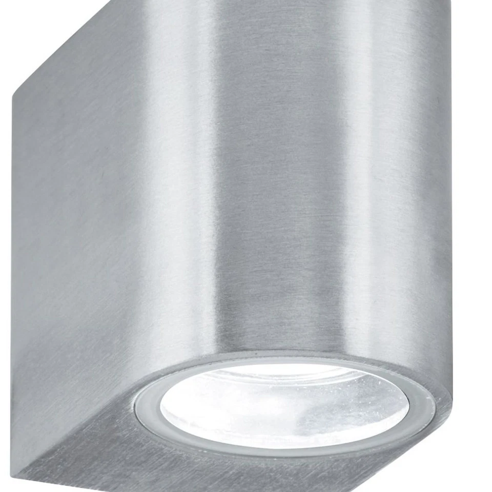 Applique Moderna Eiffel Alluminio Argento Vetro 1 Luce Gu10 - Immagine 4 di 4