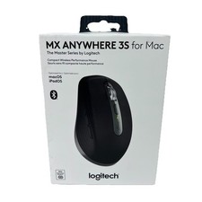 Logitech MX Anywhere 3S for Mac Wireless Bluetooth Optical Fast Black New Sealed