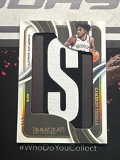 2023-24 Panini Immaculate Nameplate Nobility Cameron Thomas Letter Patch 6/8