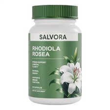 Salvora Rhodiola Rosea Supplement   Golden Root Adaptogen Capsules - Rhodiola