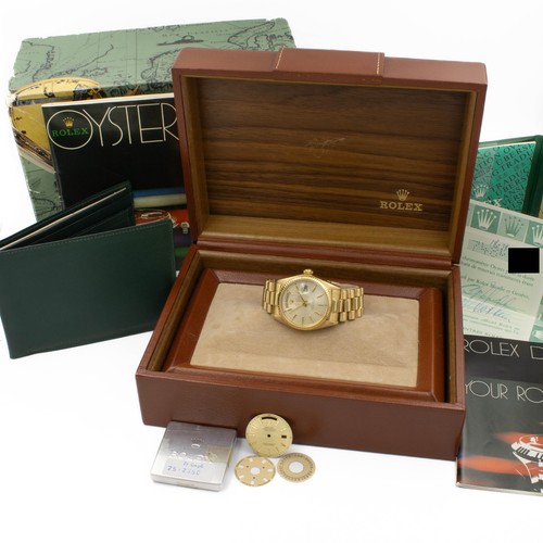 Men's Rolex OP Day-Date President Ref.18038 Silver Dial w/Box & Papers W165165-1