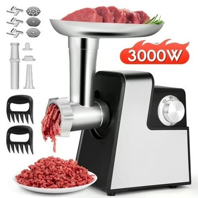 3000W Electric Meat Grinder Heavy Duty Commercial Sausage Maker Mincer Stuffer