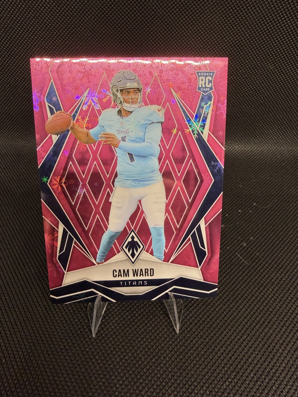 2025 Panini Phoenix - Rookies Cam Ward #194 Pink Winter /299 (RC)