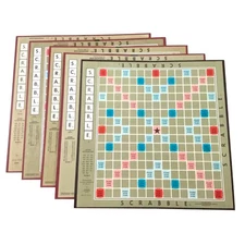 Scrabble Board Lot of 5 Crafting DIY Milton Bradley Selchow & Righter Games